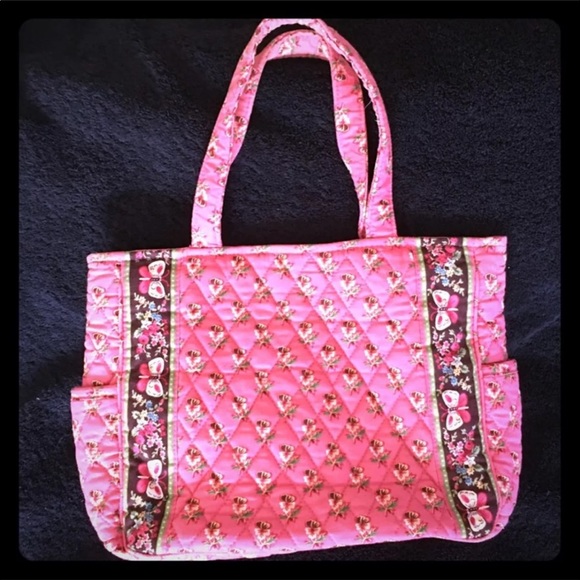 Vera Bradley Handbags - Vera Bradley Satchel PnkFloral Butterfly,hot Pink